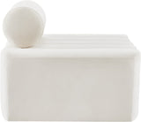 Melody Elegant Velvet Contemporary Chair with Deep Channel Tufting for Chic Modern Living Spaces