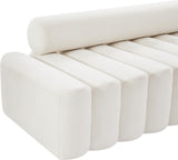 Melody Contemporary Loveseat - Chic Velvet Upholstered Seating with Deep Channel Tufting Design