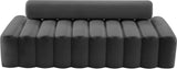 Melody Contemporary Sofa with Deep Channel Tufting - Chic Velvet Design for Modern Spaces
