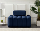 Melody Elegant Velvet Contemporary Chair with Deep Channel Tufting for Chic Modern Living Spaces
