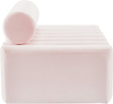 Melody Contemporary Loveseat - Chic Velvet Upholstered Seating with Deep Channel Tufting Design