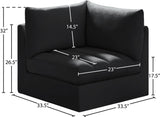 Jacob Modular Corner Chair - Luxurious Velvet Upholstery, Deep Channel Tufting, Contemporary Design