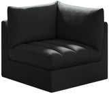 Jacob Modular Corner Chair - Luxurious Velvet Upholstery, Deep Channel Tufting, Contemporary Design