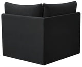 Jacob Modular Corner Chair - Luxurious Velvet Upholstery, Deep Channel Tufting, Contemporary Design