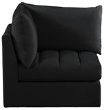 Jacob Modular Corner Chair - Luxurious Velvet Upholstery, Deep Channel Tufting, Contemporary Design
