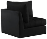 Jacob Modular Corner Chair - Luxurious Velvet Upholstery, Deep Channel Tufting, Contemporary Design