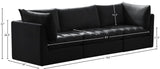 Jacob Velvet Modular Sofa - Luxurious Contemporary Seating with Deep Channel Tufting & Easy Attachment