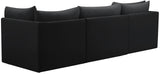Jacob Velvet Modular Sofa - Luxurious Contemporary Seating with Deep Channel Tufting & Easy Attachment