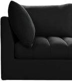 Jacob Velvet Modular Sofa - Luxurious Contemporary Seating with Deep Channel Tufting & Easy Attachment