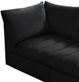 Jacob Velvet Modular Sofa - Luxurious Contemporary Seating with Deep Channel Tufting & Easy Attachment