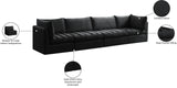 Jacob Velvet Modular Sofa - Luxurious Contemporary Seating with Deep Channel Tufting & Easy Attachment