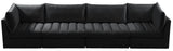Jacob Velvet Modular Sofa - Luxurious Contemporary Seating with Deep Channel Tufting & Easy Attachment