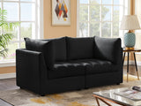 Jacob Velvet Modular Sofa - Luxurious Contemporary Seating with Deep Channel Tufting & Easy Attachment