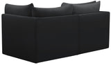 Jacob Velvet Modular Sofa - Luxurious Contemporary Seating with Deep Channel Tufting & Easy Attachment