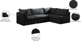 Jacob Modular Sectional Sofa - Luxurious Velvet, Deep Channel Tufting, Customizable Contemporary Design
