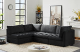 Jacob Modular Sectional Sofa - Luxurious Velvet, Deep Channel Tufting, Customizable Contemporary Design