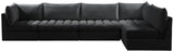 Jacob Modular Sectional Sofa - Luxurious Velvet, Deep Channel Tufting, Customizable Contemporary Design