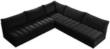 Jacob Modular Sectional Sofa - Luxurious Velvet, Deep Channel Tufting, Customizable Contemporary Design