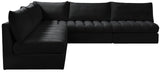Jacob Modular Sectional Sofa - Luxurious Velvet, Deep Channel Tufting, Customizable Contemporary Design