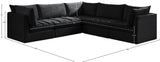 Jacob Modular Sectional Sofa - Luxurious Velvet, Deep Channel Tufting, Customizable Contemporary Design