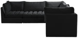 Jacob Modular Sectional Sofa - Luxurious Velvet, Deep Channel Tufting, Customizable Contemporary Design