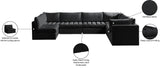 Jacob Modular Sectional Sofa - Luxurious Velvet, Deep Channel Tufting, Customizable Contemporary Design