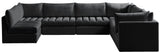 Jacob Modular Sectional Sofa - Luxurious Velvet, Deep Channel Tufting, Customizable Contemporary Design