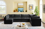 Jacob Modular Sectional Sofa - Luxurious Velvet, Deep Channel Tufting, Customizable Contemporary Design