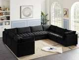 Jacob Modular Sectional Sofa - Luxurious Velvet, Deep Channel Tufting, Customizable Contemporary Design
