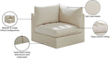 Jacob Modular Corner Chair - Luxurious Velvet Upholstery, Deep Channel Tufting, Contemporary Design