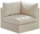 Jacob Modular Corner Chair - Luxurious Velvet Upholstery, Deep Channel Tufting, Contemporary Design