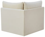 Jacob Modular Corner Chair - Luxurious Velvet Upholstery, Deep Channel Tufting, Contemporary Design