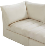 Jacob Velvet Modular Sofa - Luxurious Contemporary Seating with Deep Channel Tufting & Easy Attachment
