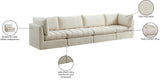 Jacob Velvet Modular Sofa - Luxurious Contemporary Seating with Deep Channel Tufting & Easy Attachment
