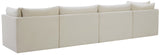 Jacob Velvet Modular Sofa - Luxurious Contemporary Seating with Deep Channel Tufting & Easy Attachment