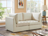 Jacob Velvet Modular Sofa - Luxurious Contemporary Seating with Deep Channel Tufting & Easy Attachment