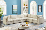 Jacob Velvet Modular Sectional Sofa - Luxurious Black Upholstery with Deep Channel Tufting Design