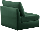 Jacob Modular Armless Chair - Luxurious Soft Upholstery, Deep Channel Tufting, Contemporary Design