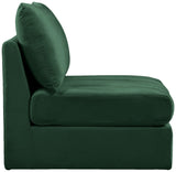 Jacob Modular Armless Chair - Luxurious Soft Upholstery, Deep Channel Tufting, Contemporary Design