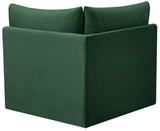 Jacob Modular Corner Chair - Luxurious Velvet Upholstery, Deep Channel Tufting, Contemporary Design