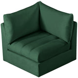 Jacob Modular Corner Chair - Luxurious Velvet Upholstery, Deep Channel Tufting, Contemporary Design