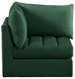 Jacob Modular Corner Chair - Luxurious Velvet Upholstery, Deep Channel Tufting, Contemporary Design