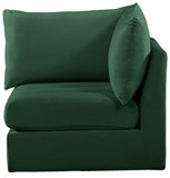 Jacob Modular Corner Chair - Luxurious Velvet Upholstery, Deep Channel Tufting, Contemporary Design