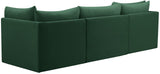 Jacob Velvet Modular Sofa - Luxurious Contemporary Seating with Deep Channel Tufting & Easy Attachment