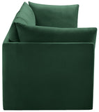 Jacob Velvet Modular Sofa - Luxurious Contemporary Seating with Deep Channel Tufting & Easy Attachment