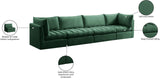 Jacob Velvet Modular Sofa - Luxurious Contemporary Seating with Deep Channel Tufting & Easy Attachment