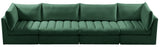 Jacob Velvet Modular Sofa - Luxurious Contemporary Seating with Deep Channel Tufting & Easy Attachment