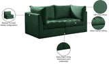 Jacob Velvet Modular Sofa - Luxurious Contemporary Seating with Deep Channel Tufting & Easy Attachment