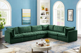 Jacob Velvet Modular Sectional Sofa - Luxurious Soft Black Upholstery with Contemporary Design