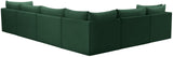Jacob Velvet Modular Sectional Sofa - Luxurious Soft Black Upholstery with Contemporary Design